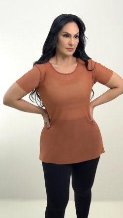 Imagem do produto Blusa tule modelo casual e fitness