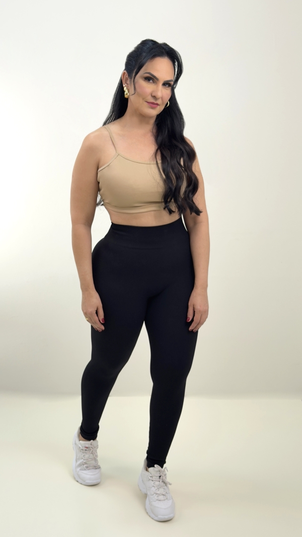 Top alça moda casual e fitness 