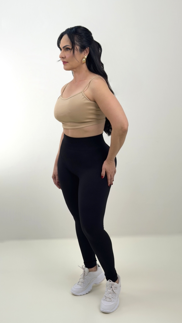 Top alça moda casual e fitness 
