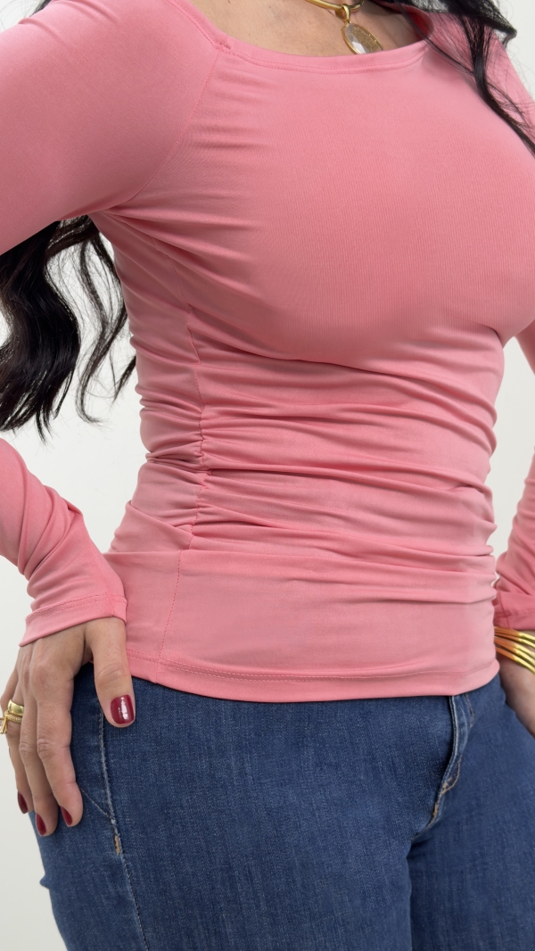 Blusa um ombro amostra ML